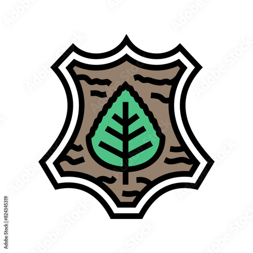 vegan leather sustainable fashion color icon vector. vegan leather sustainable fashion sign. isolated symbol illustration