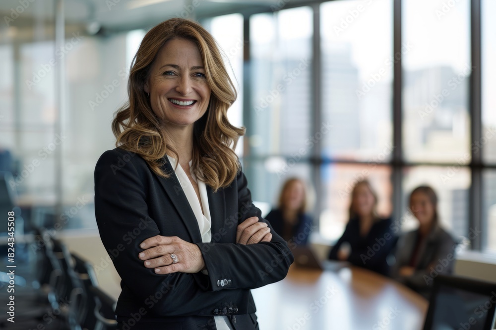 Young successful businesswoman at corporate office looking at camera. Office business portrait Young successful businesswoman at corporate office looking at camera. Office business portrait