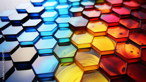 Interlocking Pride: A Dazzling Tessellation of Colors photo