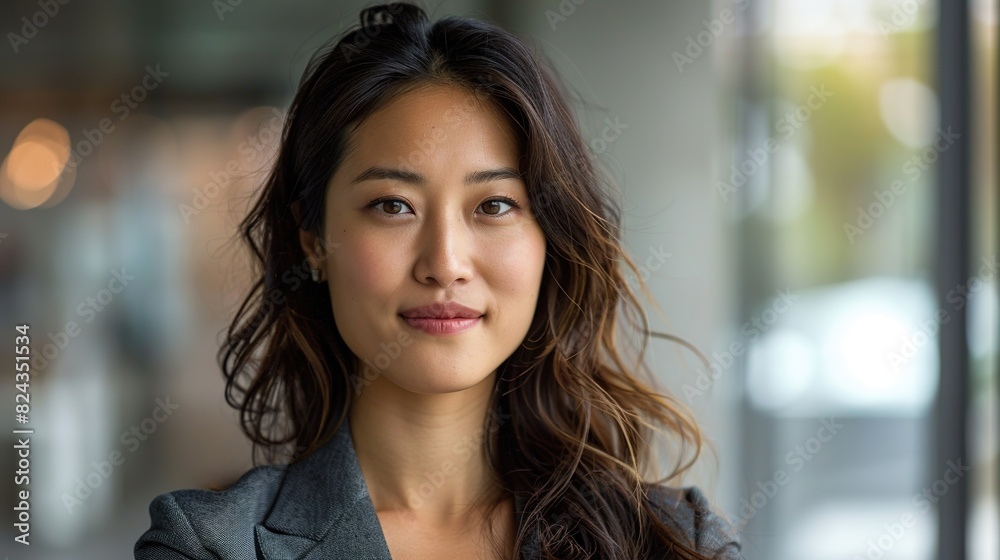 custom made wallpaper toronto digitalbusinesswoman, facing the camera with a confident smile