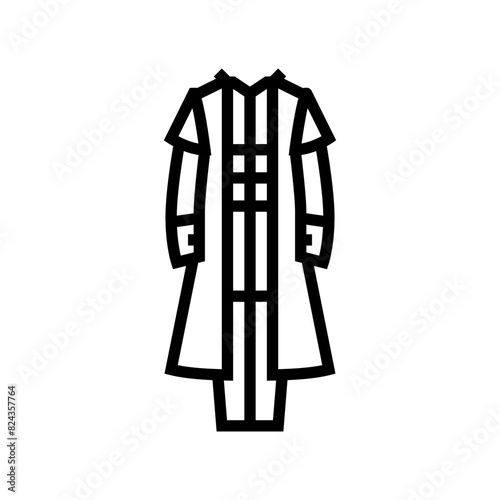 gothic fashion goth subculture line icon vector. gothic fashion goth subculture sign. isolated contour symbol black illustration