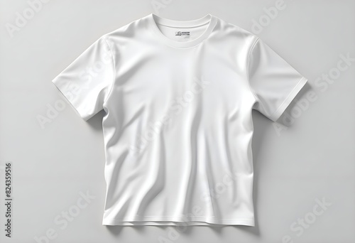 Simple white T-shirt on white background © AliAzam