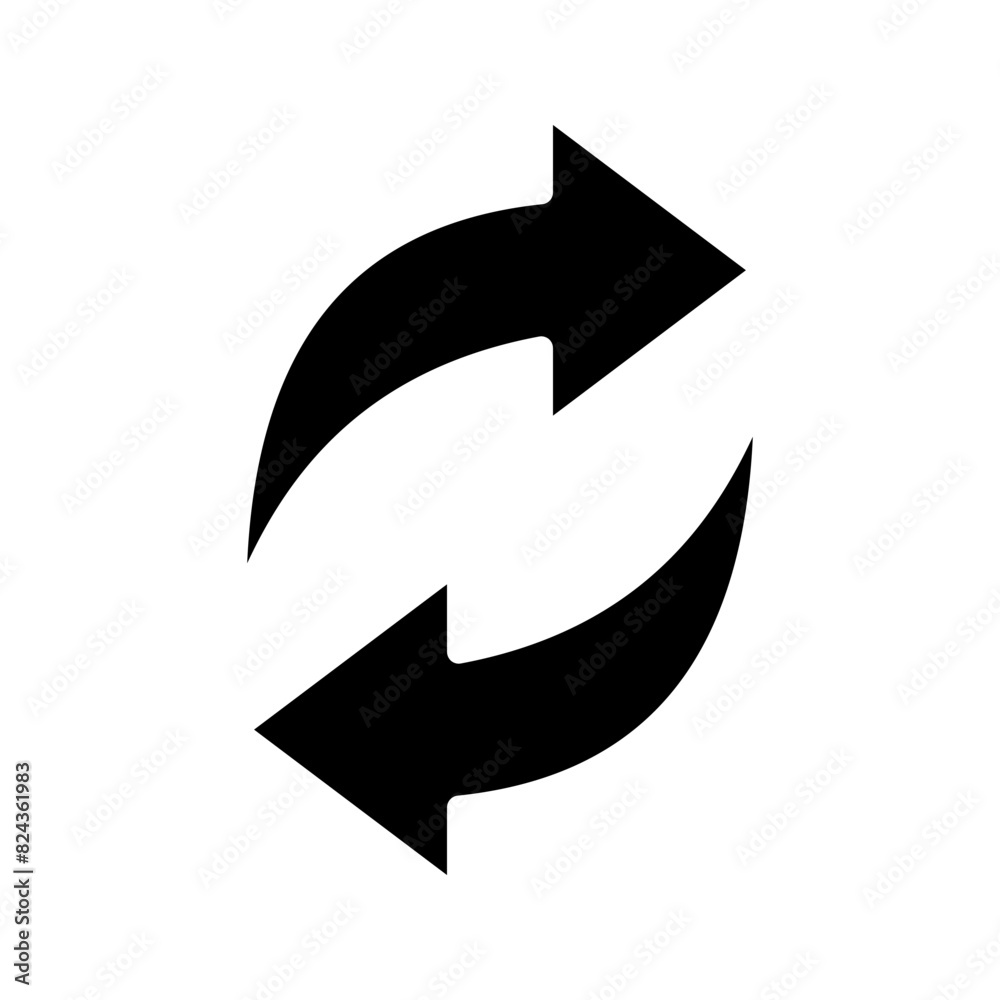 Refresh icon. reload sign. for mobile concept and web design color editable Refresh icon. reload sign. for mobile concept and web design color editable