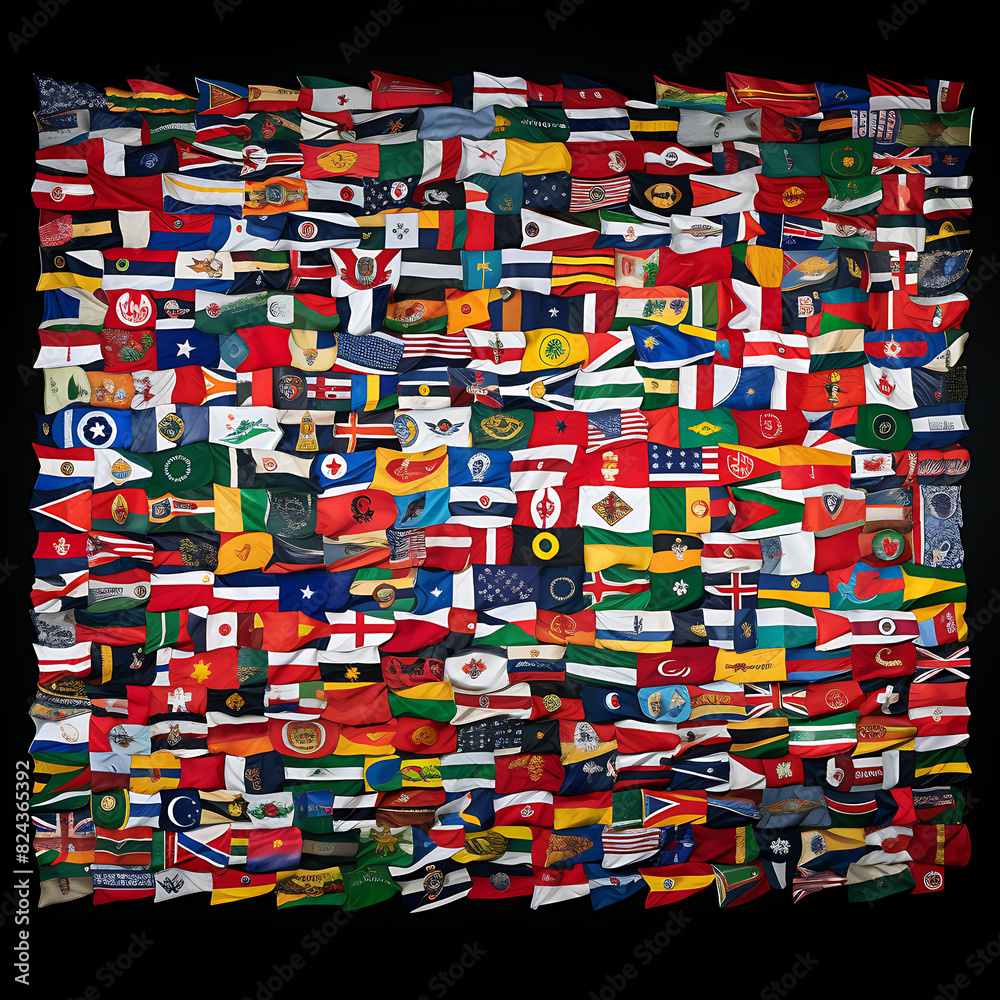 International Flags, a beautiful collection of captivating national symbols