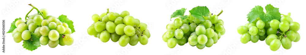Green grapes, Fruit, isolated, bunch, PNG set, collection Green grapes, Fruit, isolated, bunch, PNG set, collection