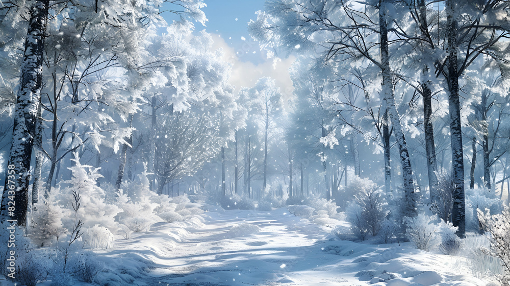 snow covered trees snow covered trees
