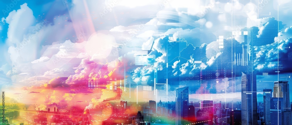 A watercolor of weather patterns A watercolor of weather patterns