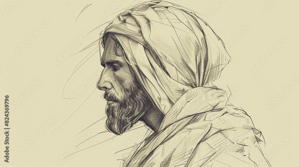 Jesus' Acts of Compassion, Biblical Illustration of Love and Charity for the Needy, Perfect for Religious article Jesus' Acts of Compassion, Biblical Illustration of Love and Charity for the Needy, Perfect for Religious article