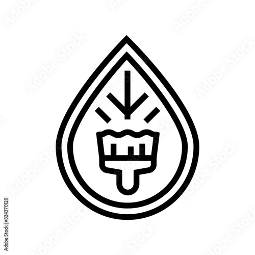natural dyes sustainable fashion line icon vector. natural dyes sustainable fashion sign. isolated contour symbol black illustration