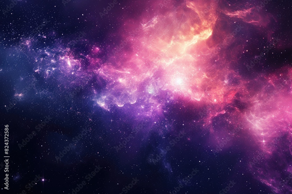 Naklejka premium Colorful galaxy backdrop for creative inspiration