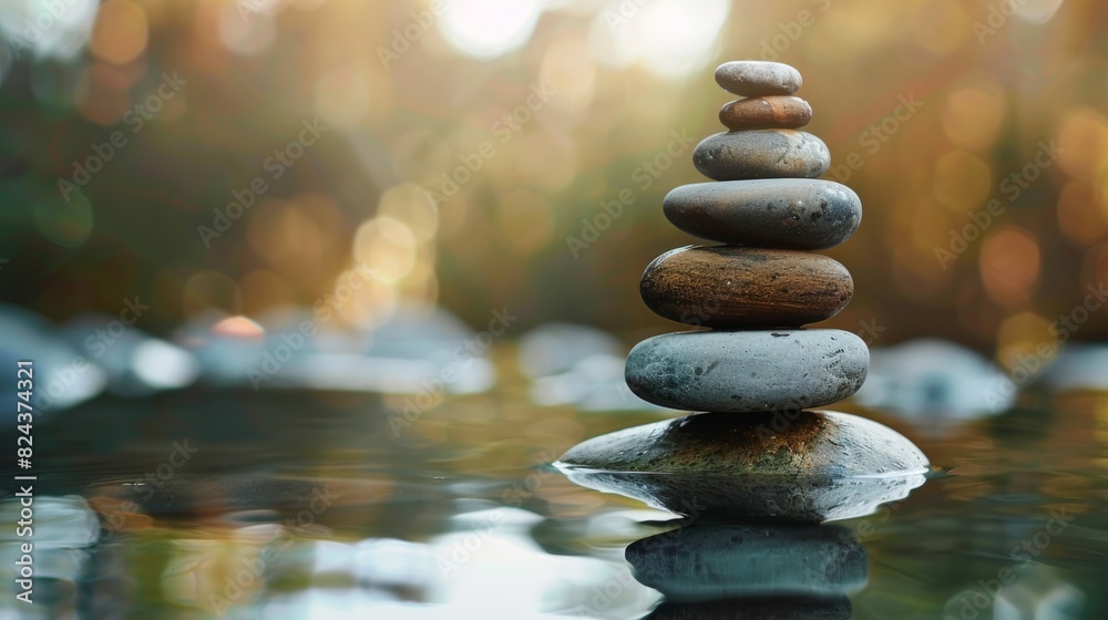 Obraz premium An equalizer as a metaphor for something else, such as life balance or emotional well-being.