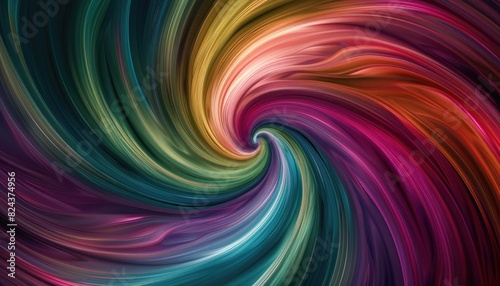 A hypnotic whirlpool of colors swirls symmetrically, providing an eye-catching canvas for your text.