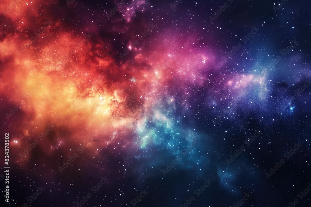 Obraz premium Vibrant galaxy background igniting creative energy