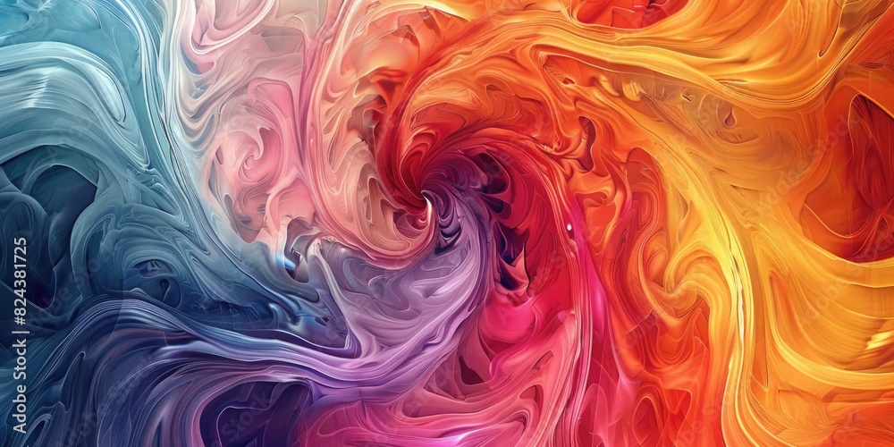 Delicate swirls of vibrant colors merging seamlessly in a mesmerizing abstract texture background. Delicate swirls of vibrant colors merging seamlessly in a mesmerizing abstract texture background.
