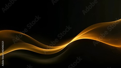 Black luxury corporate background with golden lines and shape. Seamless looping motion design. Video animation Ultra HD 4K 3840x2160
 photo