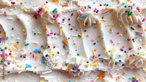  ice cream surface textures with rainbow sprinkles © AliaWindi