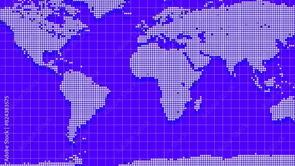 Earth map with news background Earth map with news background