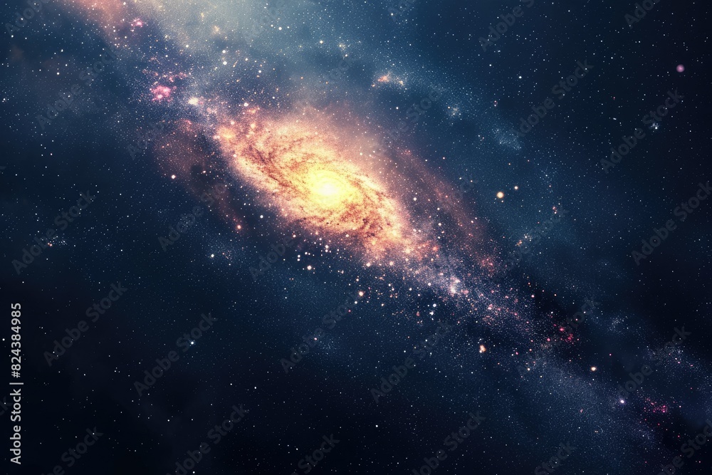 Fototapeta premium Colorful cosmos igniting imagination