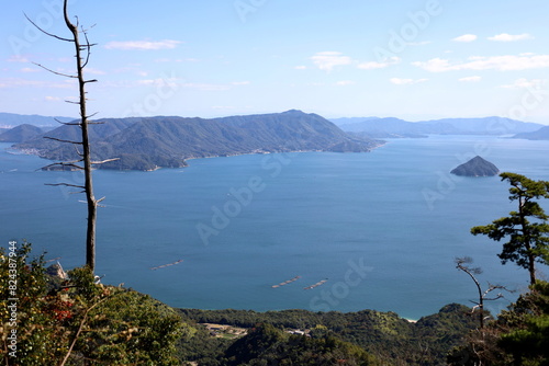安芸の宮島　弥山から見た瀬戸内海
