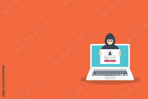 Cyber criminal looking for password