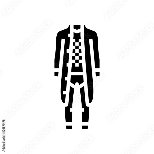 black clothing goth subculture glyph icon vector. black clothing goth subculture sign. isolated symbol illustration