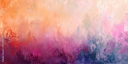 Whispers of color blending softly, painting a tranquil and serene abstract texture scene. photo