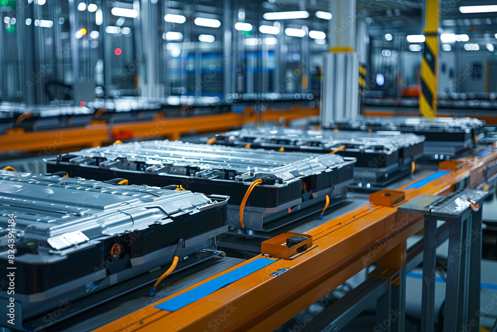 Lithium-ion battery for electric/hybrid cars in factory Lithium-ion battery for electric/hybrid cars in factory