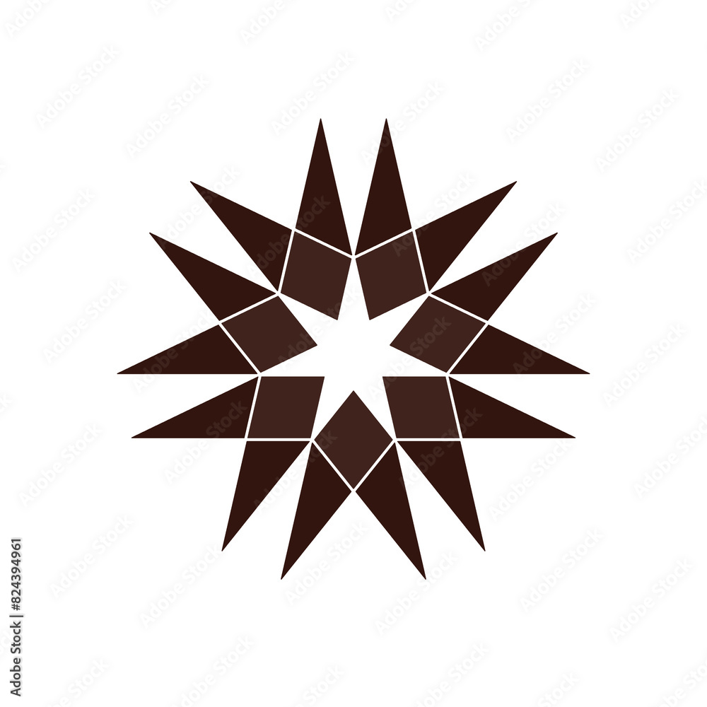 abstract star shape abstract star shape