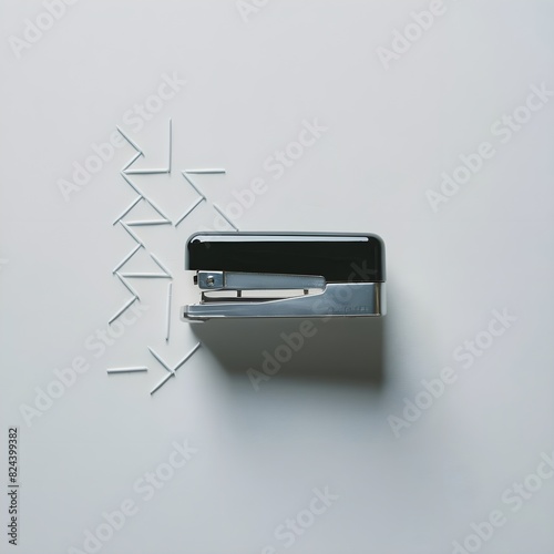 close up of a stapler onwhite background photo