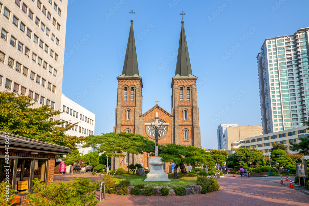 Fototapeta premium Our Lady of Lourdes Cathedral, Daegu, South Korea