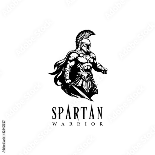 Fierce Spartan Warrior Mascot - Symbol of Strength and Power for Gaming Team Domination