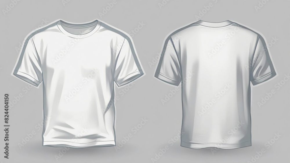vector background illustration of plain t-shirt front and back vector background illustration of plain t-shirt front and back
