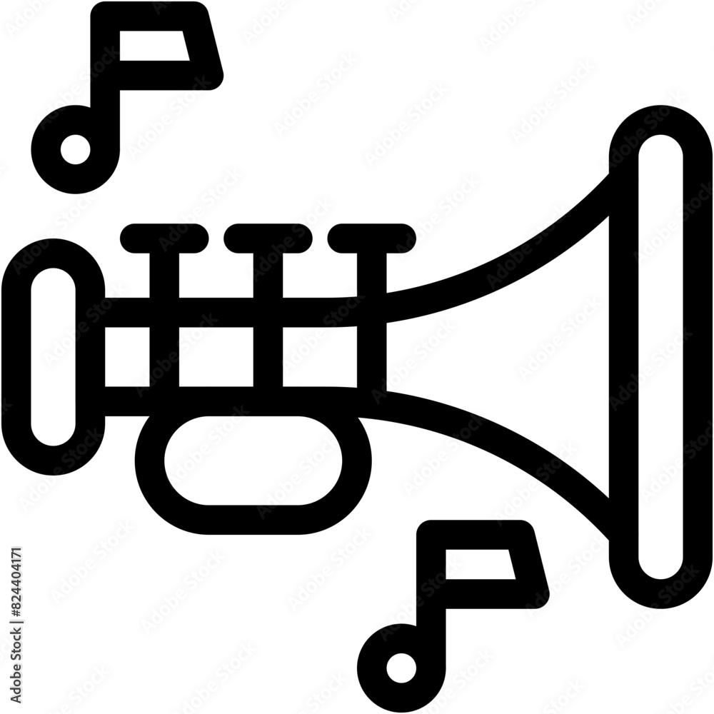 trumpet, music, orchestra, instrument, music instrument Icon trumpet, music, orchestra, instrument, music instrument Icon