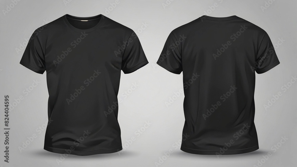 front and back t-shirt vector background illustration