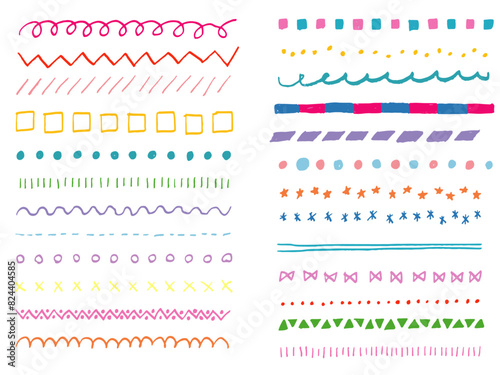 手描きあしらい色鉛筆ラインセット