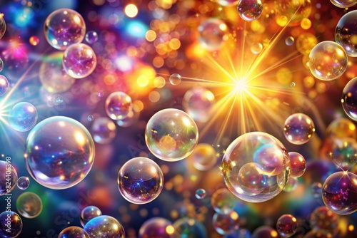 sparkle bubbles macro abstract background © ilyas