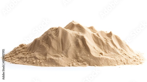 Isolated sand on a white background