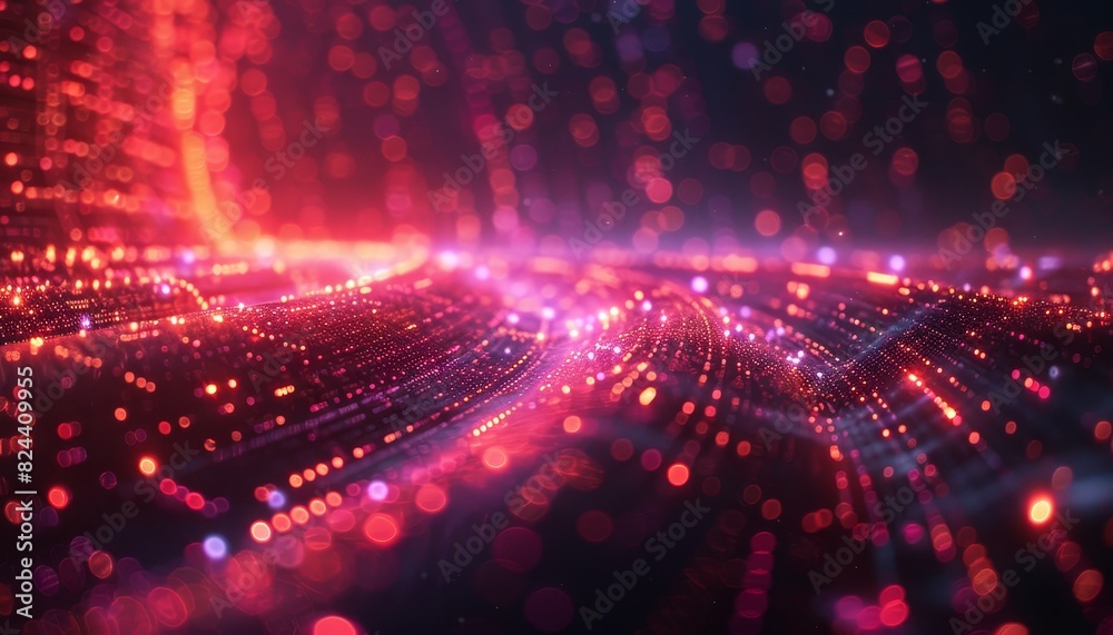A bright red and blue background with a lot of small dots by AI generated image A bright red and blue background with a lot of small dots by AI generated image