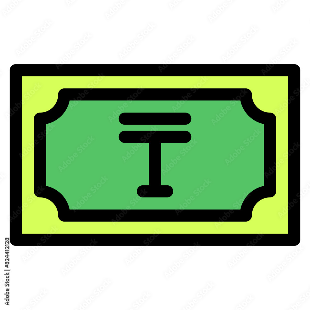 tenge, banknote, country, money, cash Icon tenge, banknote, country, money, cash Icon
