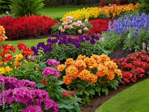 colorful flowers in the garden