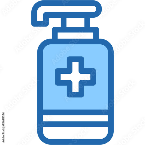 sanitizer, hand sanitizer, alcohol gel, antibacterial gel, hydrochloric gel Icon