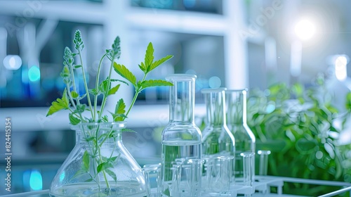 plant in medical pharmacy science research at chemical medicine laboratory