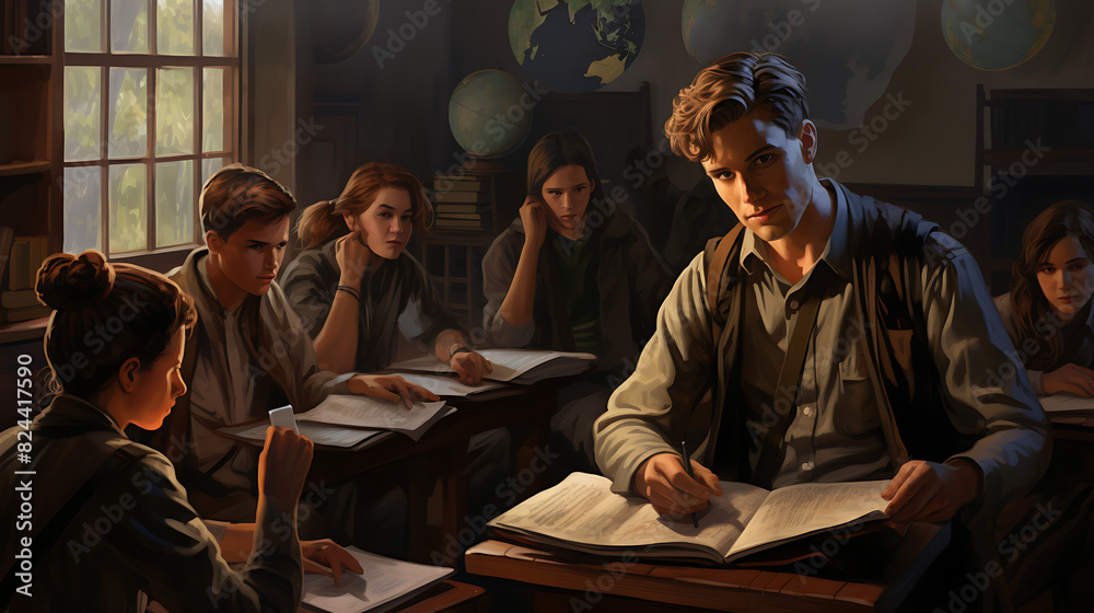 students in the classroom Seeking knowledge as a basis for a career students in the classroom Seeking knowledge as a basis for a career