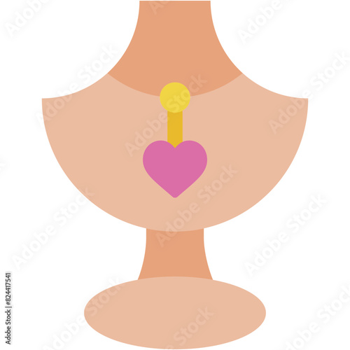 necklace, jewellery, heart , love and romance, miscellaneous, valentines day, valentine Icon