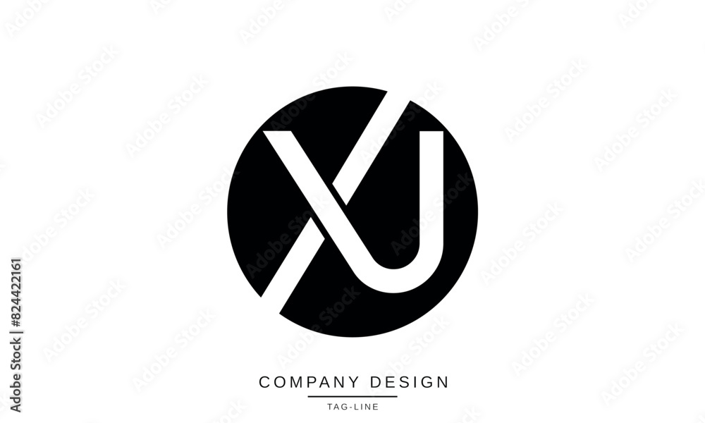 XJ, JX Abstract Letters Logo Monogram Design Font Vector Initials Icon symbol XJ, JX Abstract Letters Logo Monogram Design Font Vector Initials Icon symbol