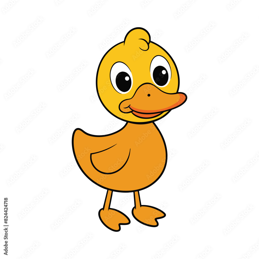 Cute duck cartoon vector illustration Cute duck cartoon vector illustration