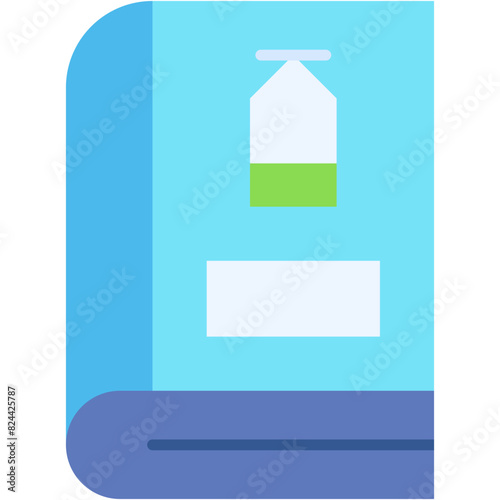 Vector Icon book, medical book, vaccine, covid, healthcare and medical Icon