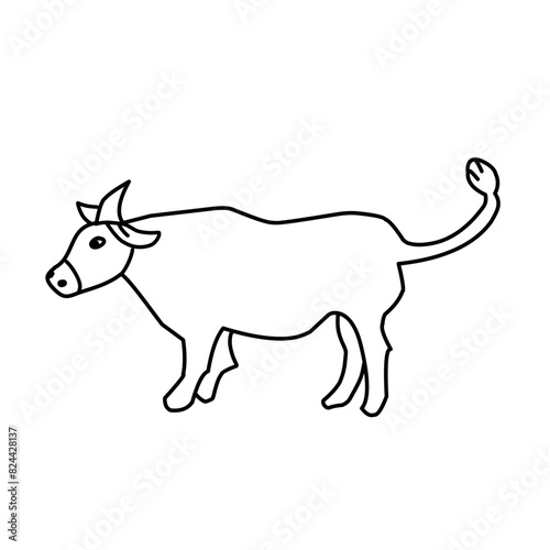 cow line icon