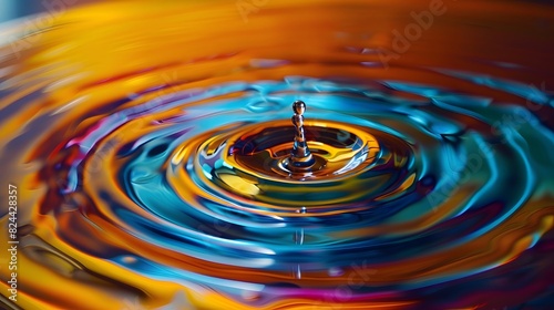 Yellow Splash: Water Droplet Art