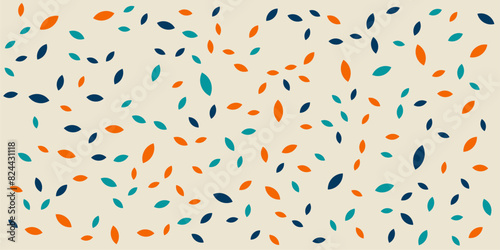 Cute little leaf pattern in 3 color shades. suitable for nature-themed designs, renewable energy banners, botanical illustrations, or eco-friendly marketing materials